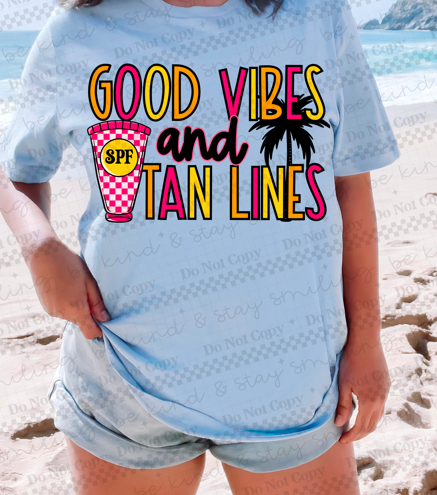 Good Vibes and Tan Lines | PNG | DIGITAL DOWNLOAD