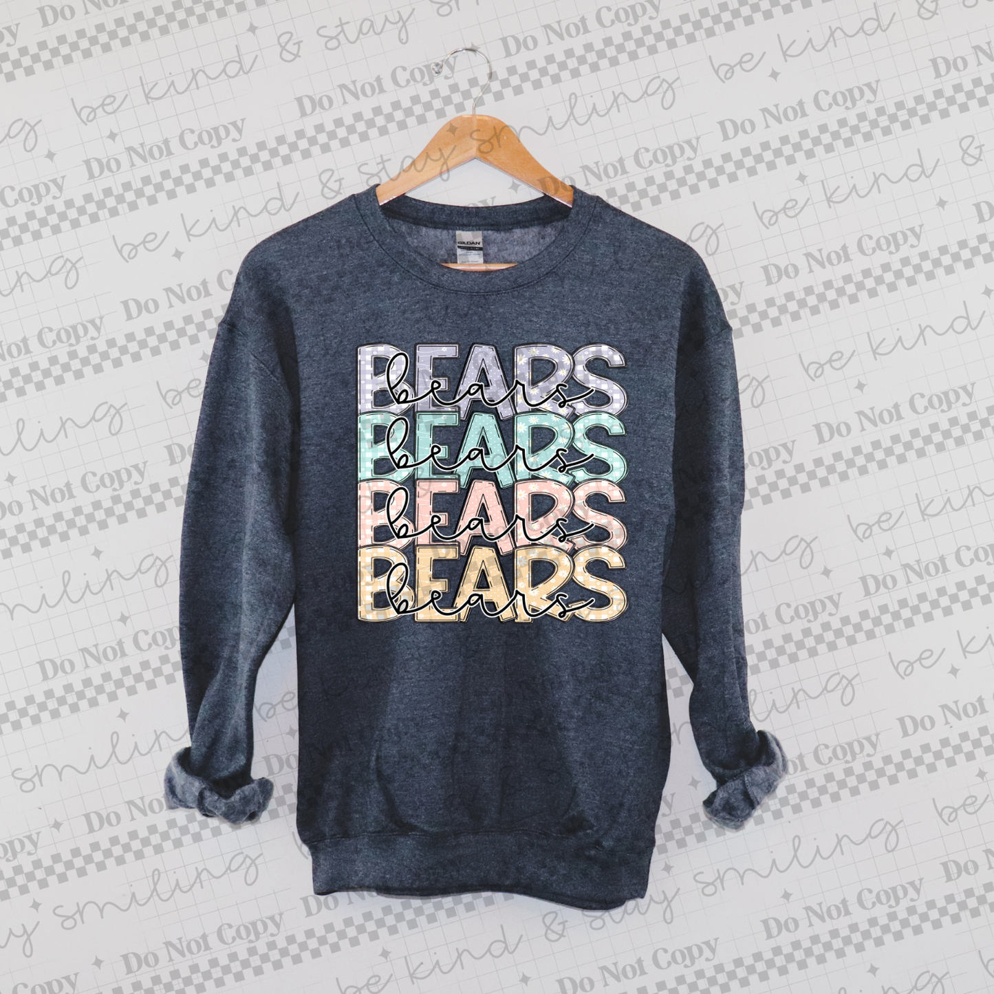 Pastel Bears PNG Digital Download