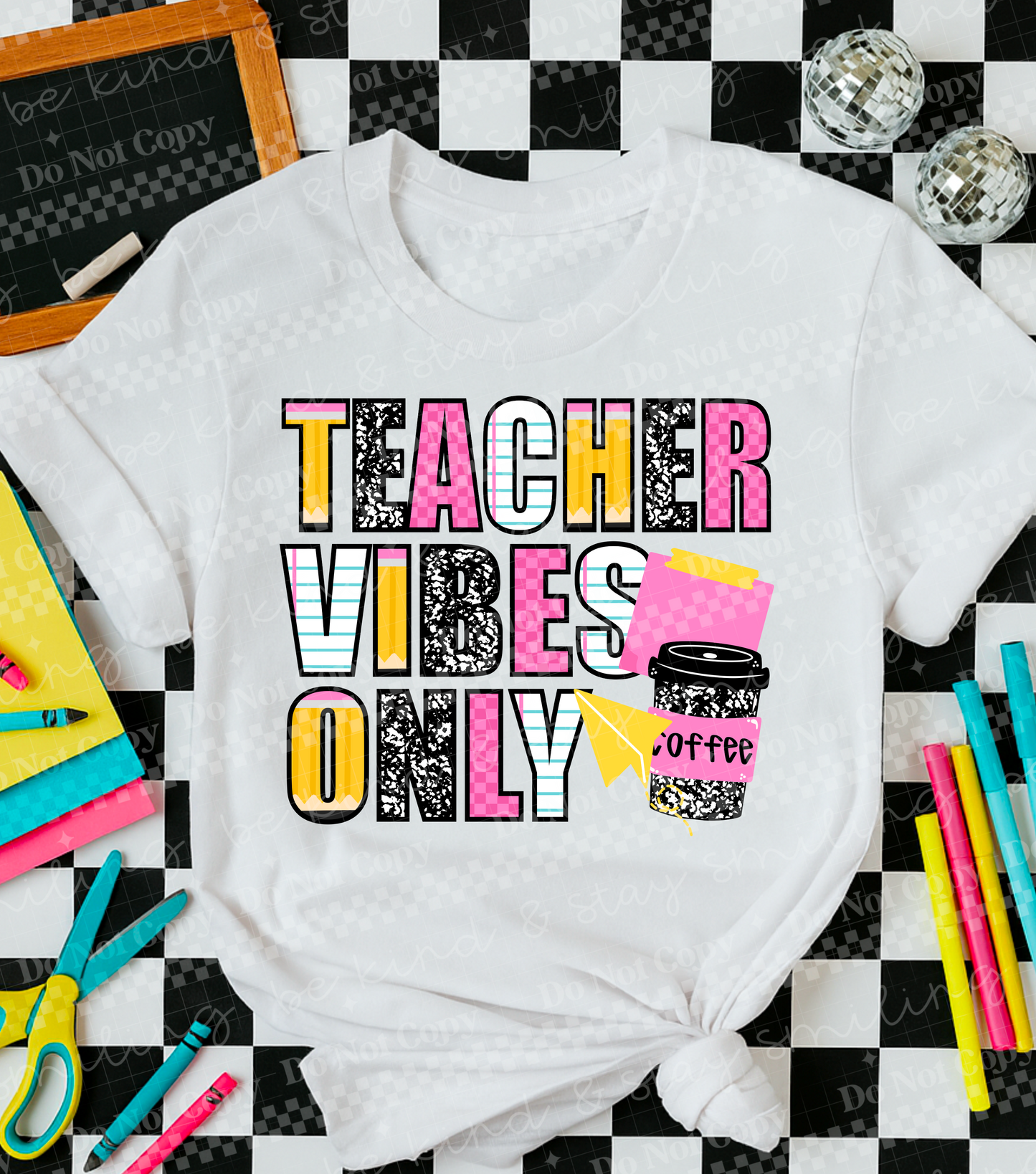 Teacher Vibes Only | PNG | DIGITAL DOWNLOAD