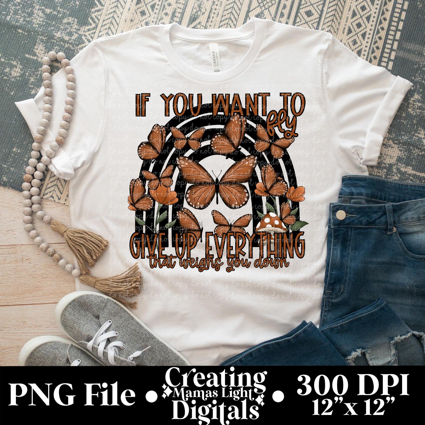 If you want to fly give up everything that weighs you down