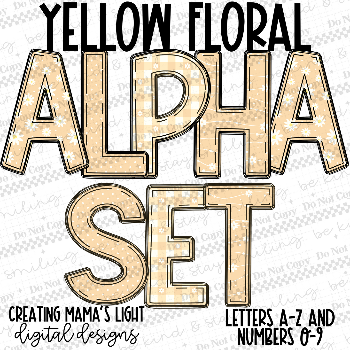Yellow Pastel Floral Spring