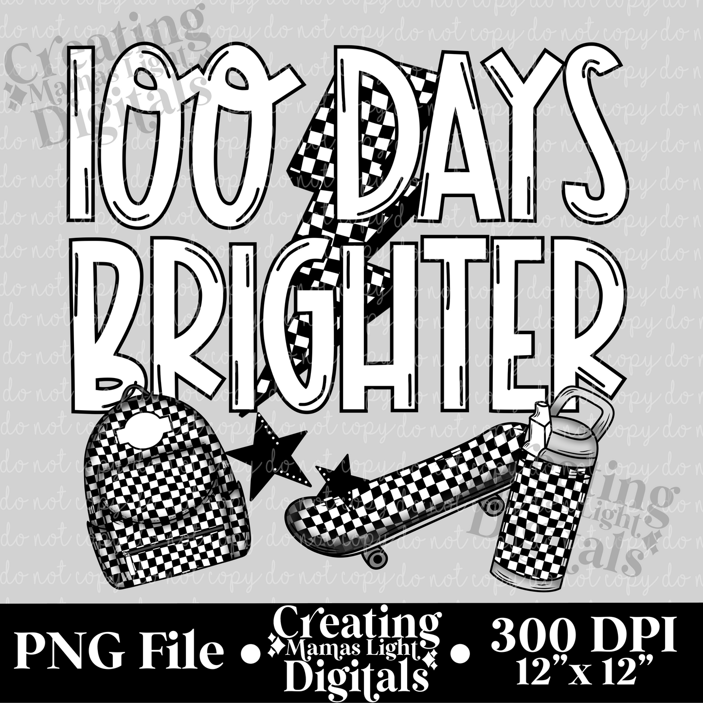 100 Days Brighter Checkered