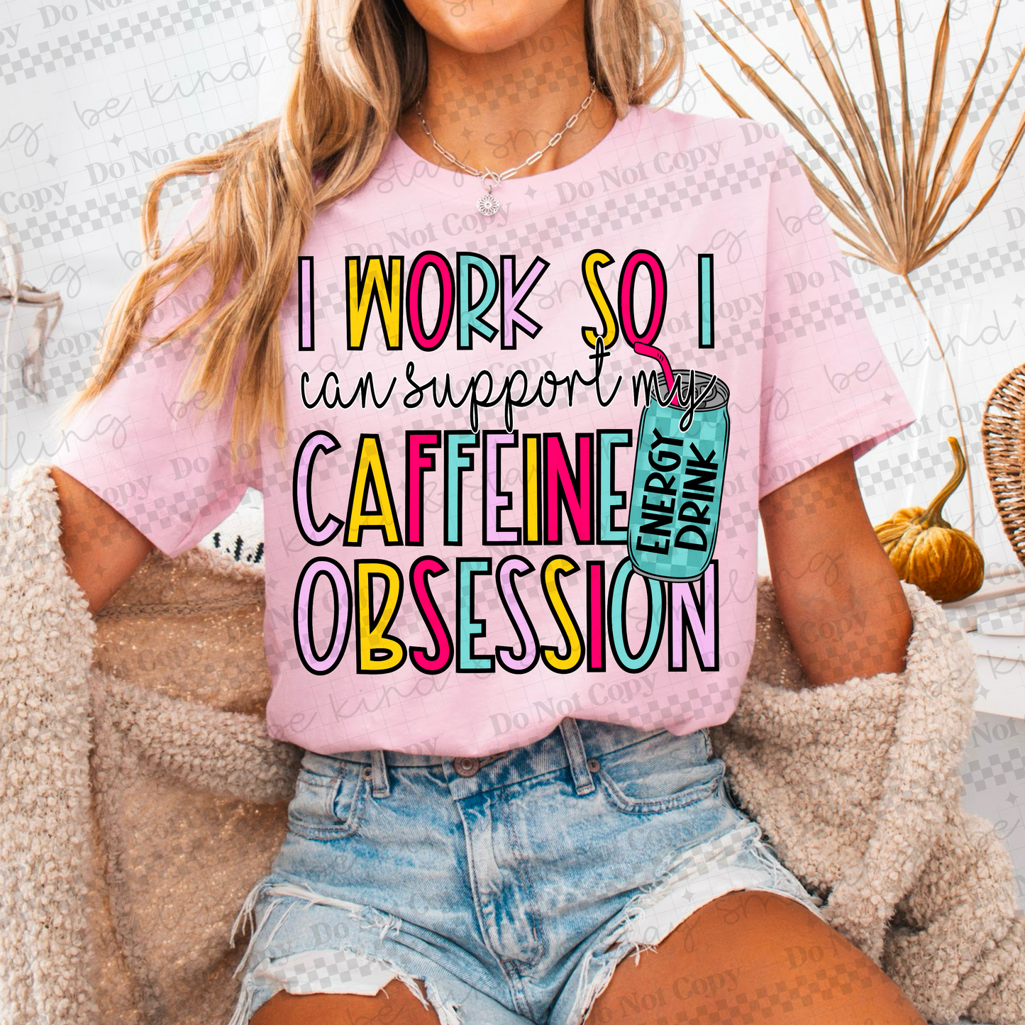 Caffeine Obsession PNG Digital Download