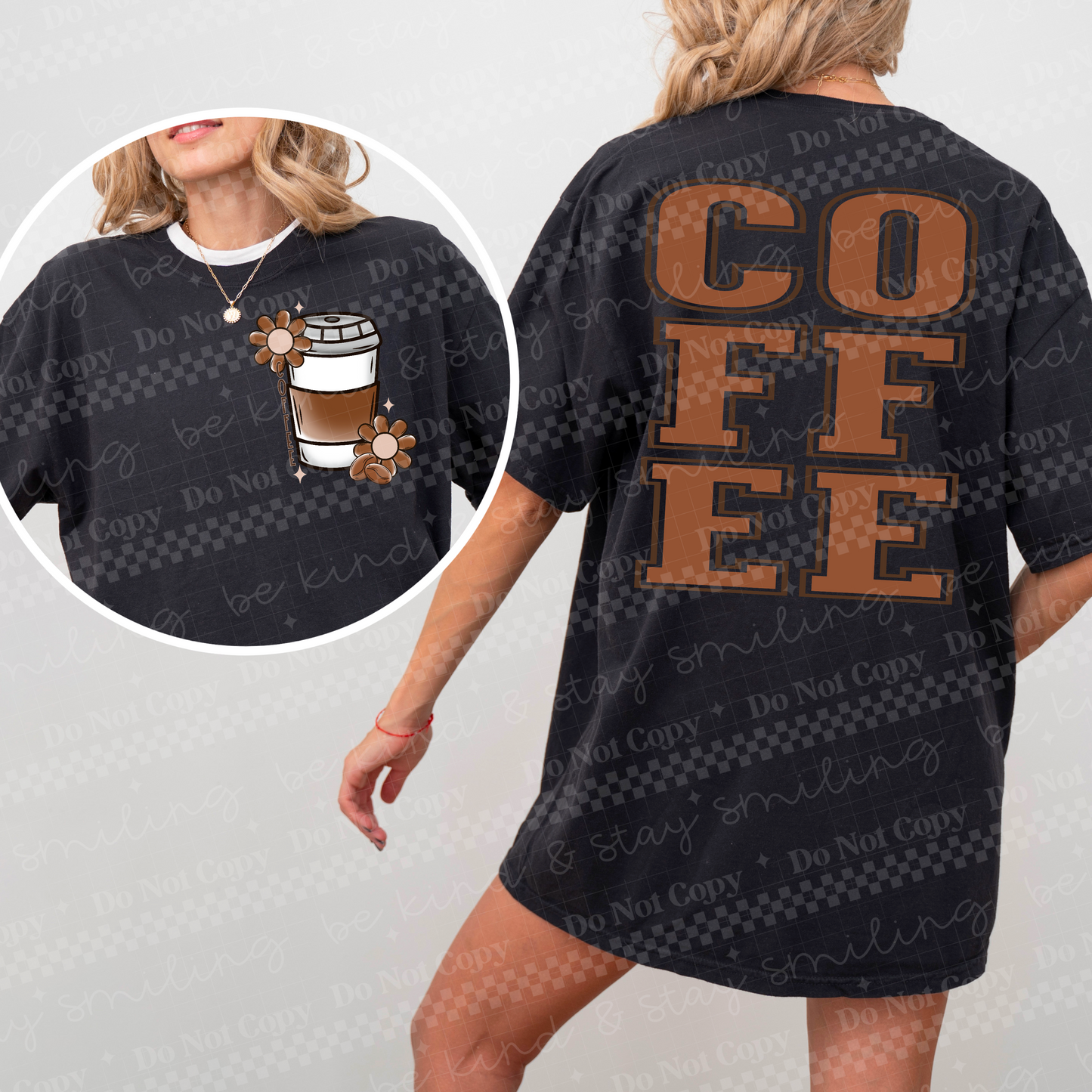 Coffee Stacked W/Pocket PNG Digital Download