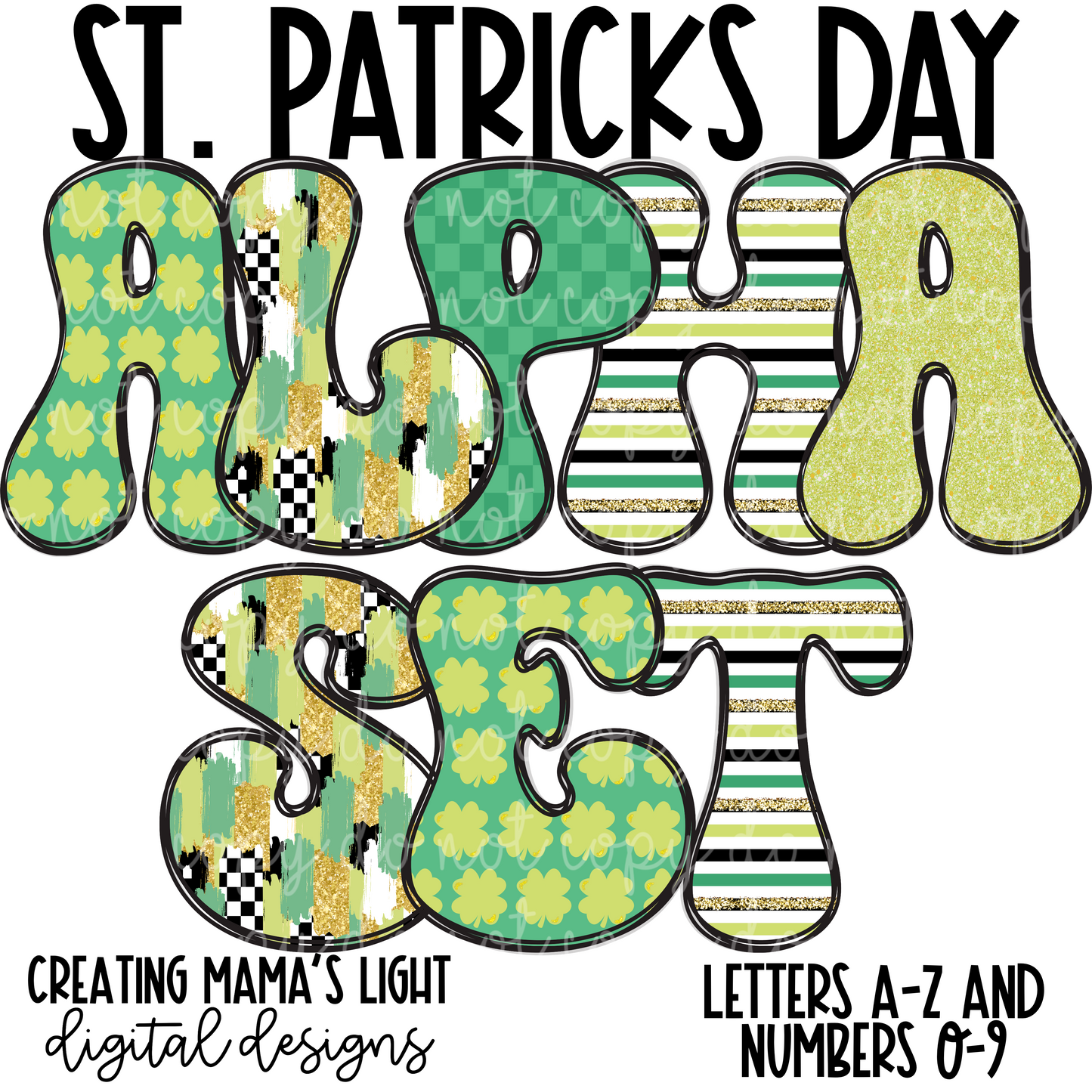 St. Patrick’s Day Alpha Set