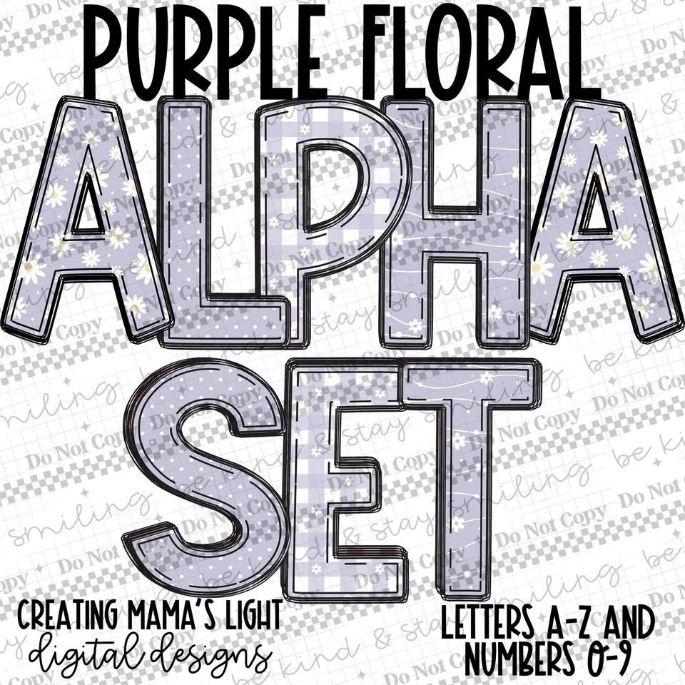 Purple Pastel Floral Spring
