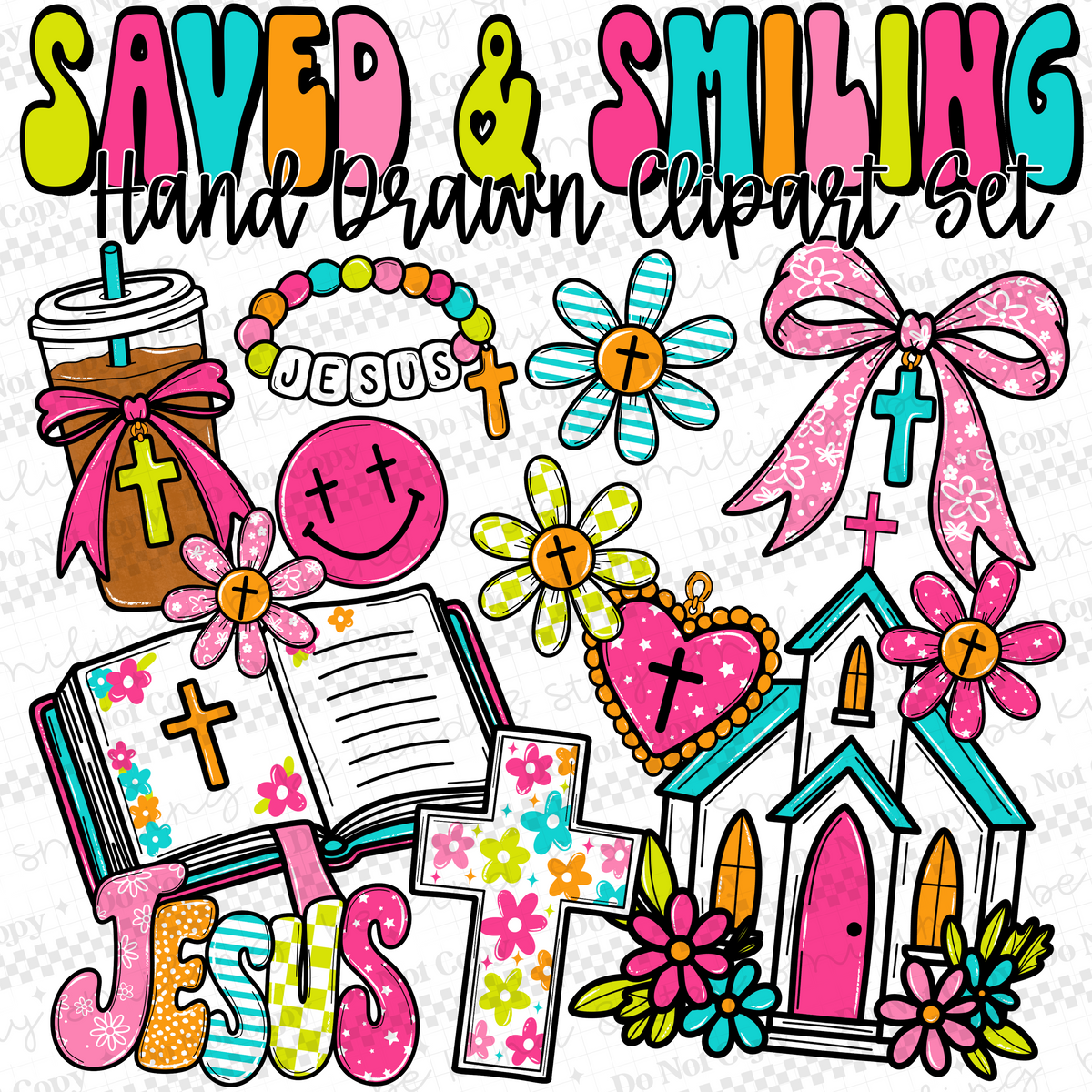 Saved & Smiling Clipart