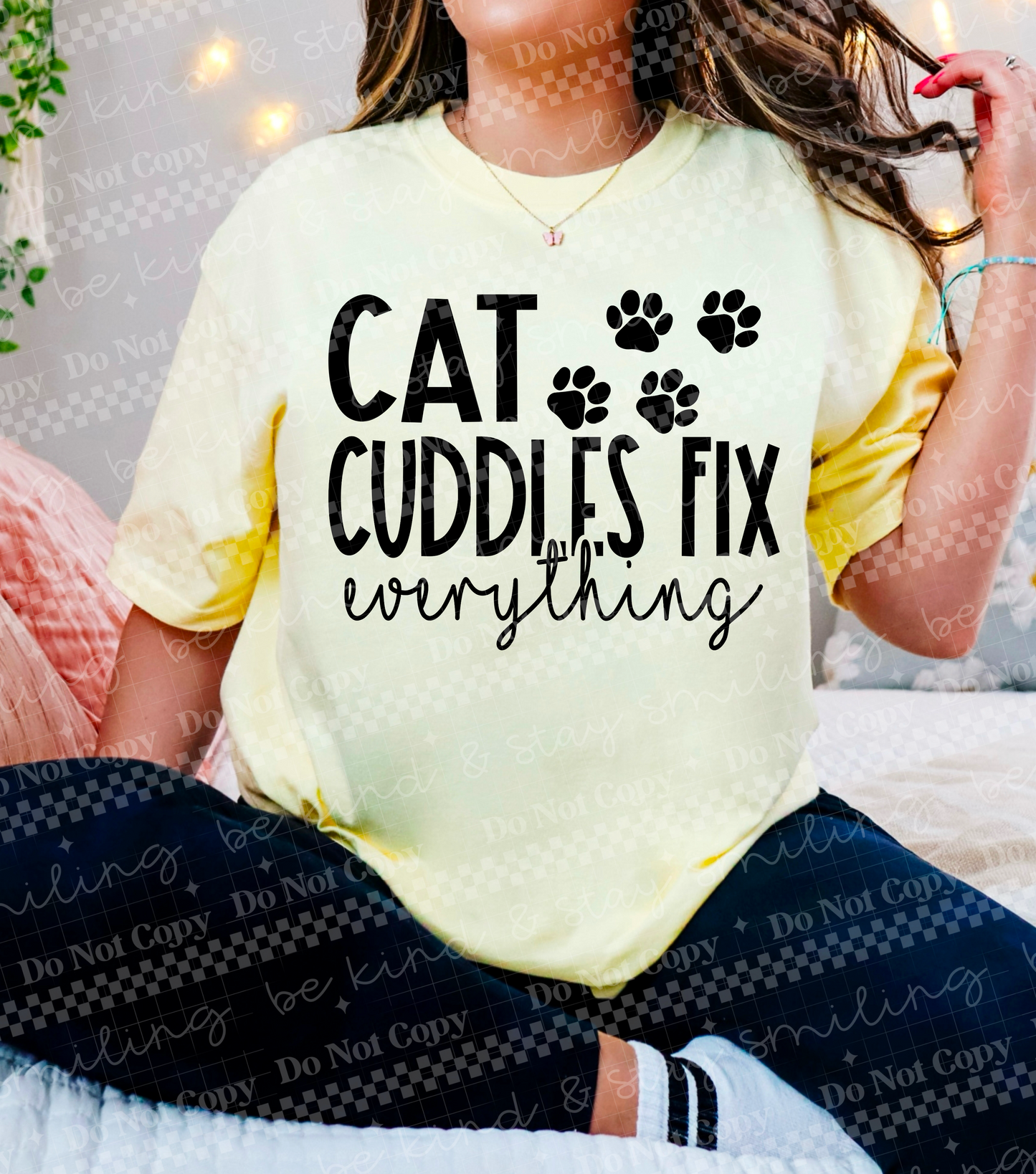 Cat Cuddles Fix Everything | PNG | DIGITAL DOWNLOAD