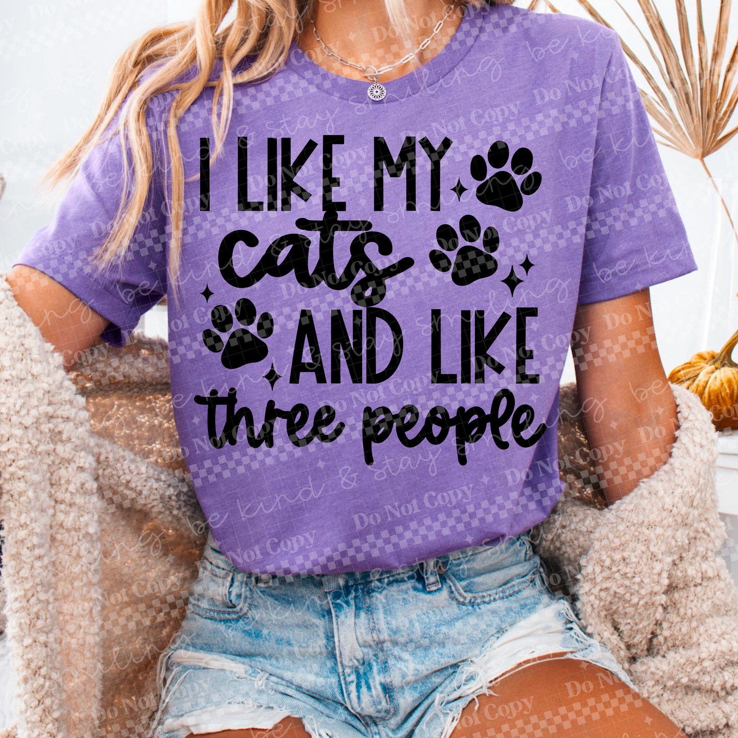 I like my cats and like three people | PNG | DIGITAL DOWNLOAD