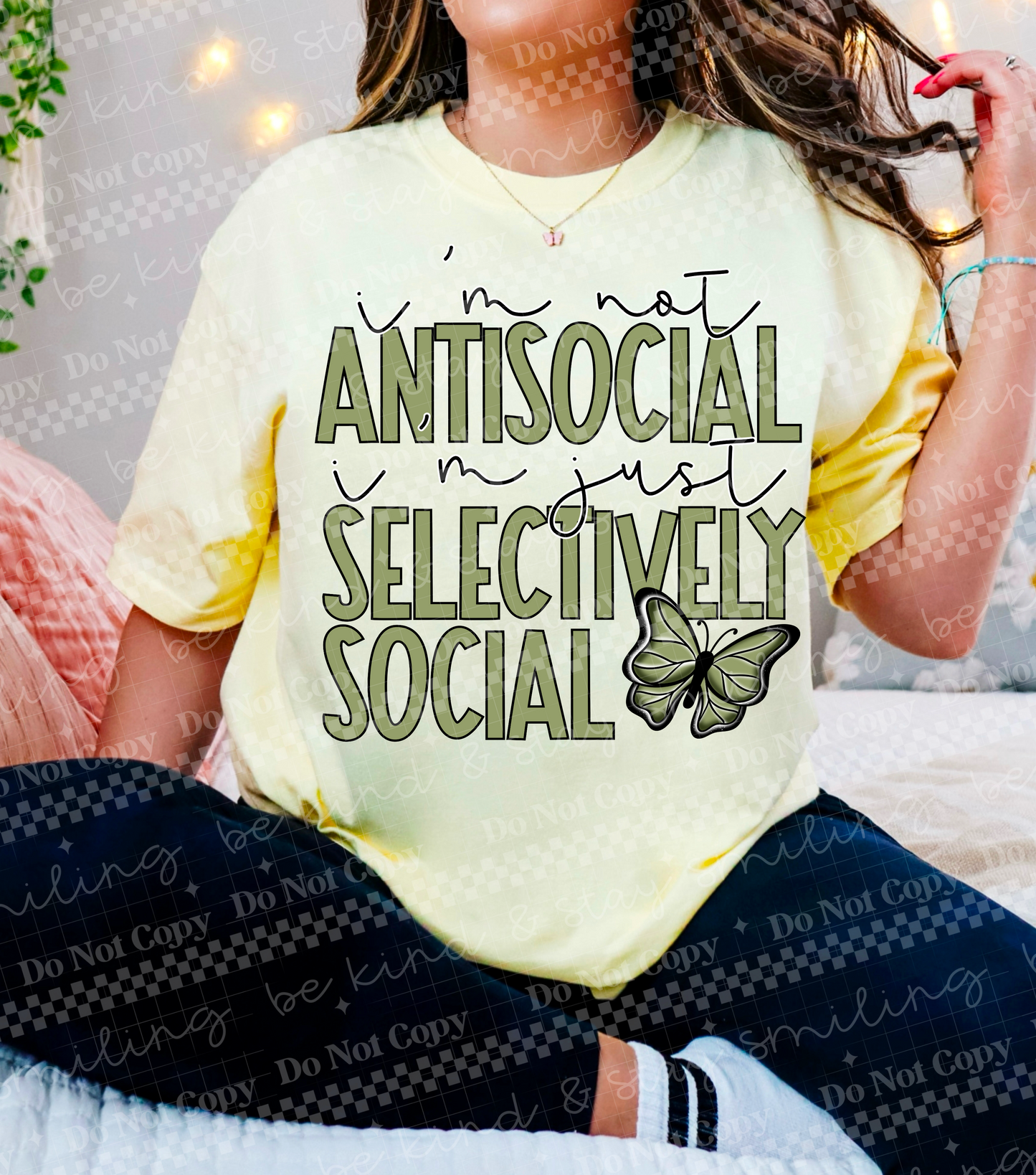 I'm Just Selectively Social | PNG | DIGITAL DOWNLOAD