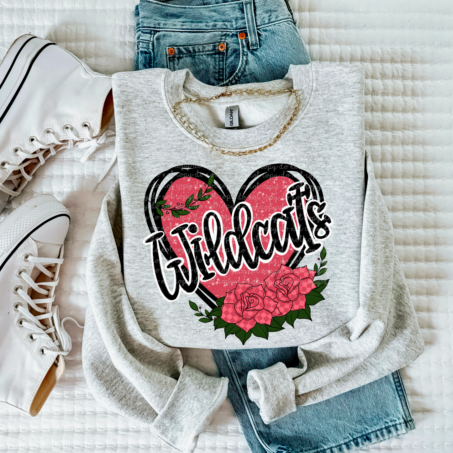 Heart Wildcats PNG Digital Download