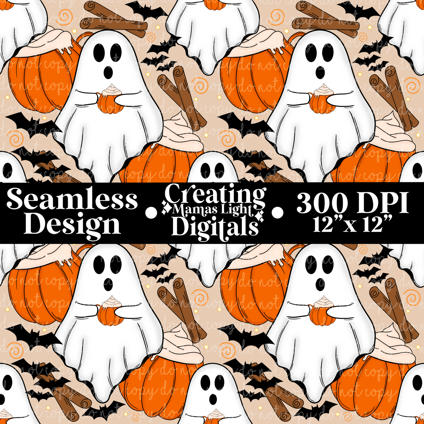 Ghost and Pumpkin Mug