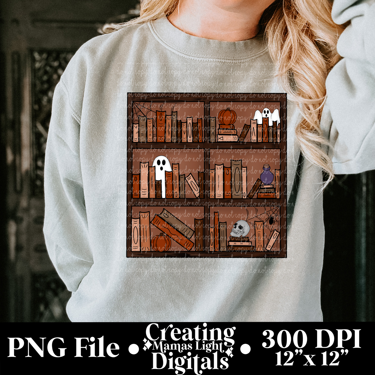 Halloween Bookshelf