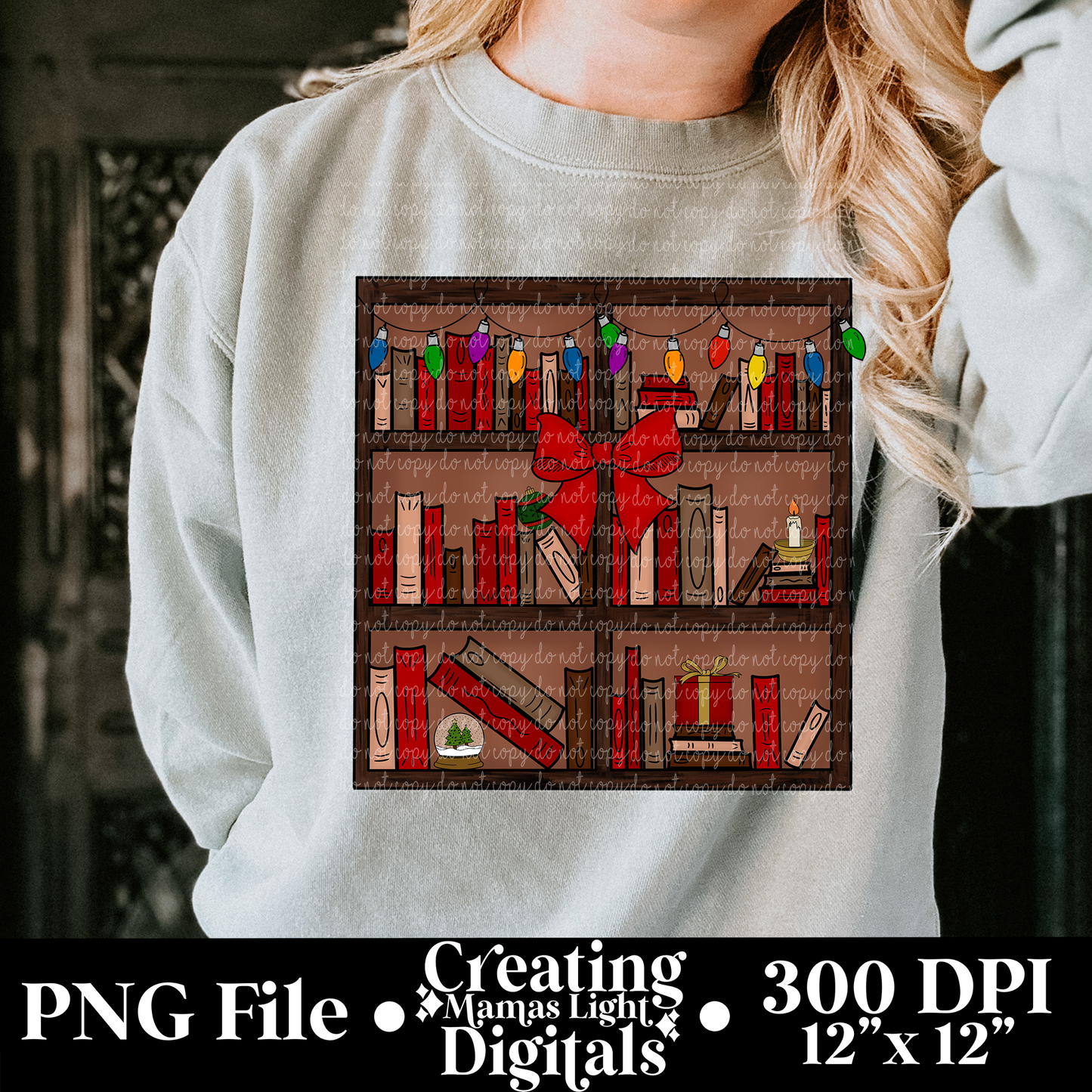 Christmas Bookshelf