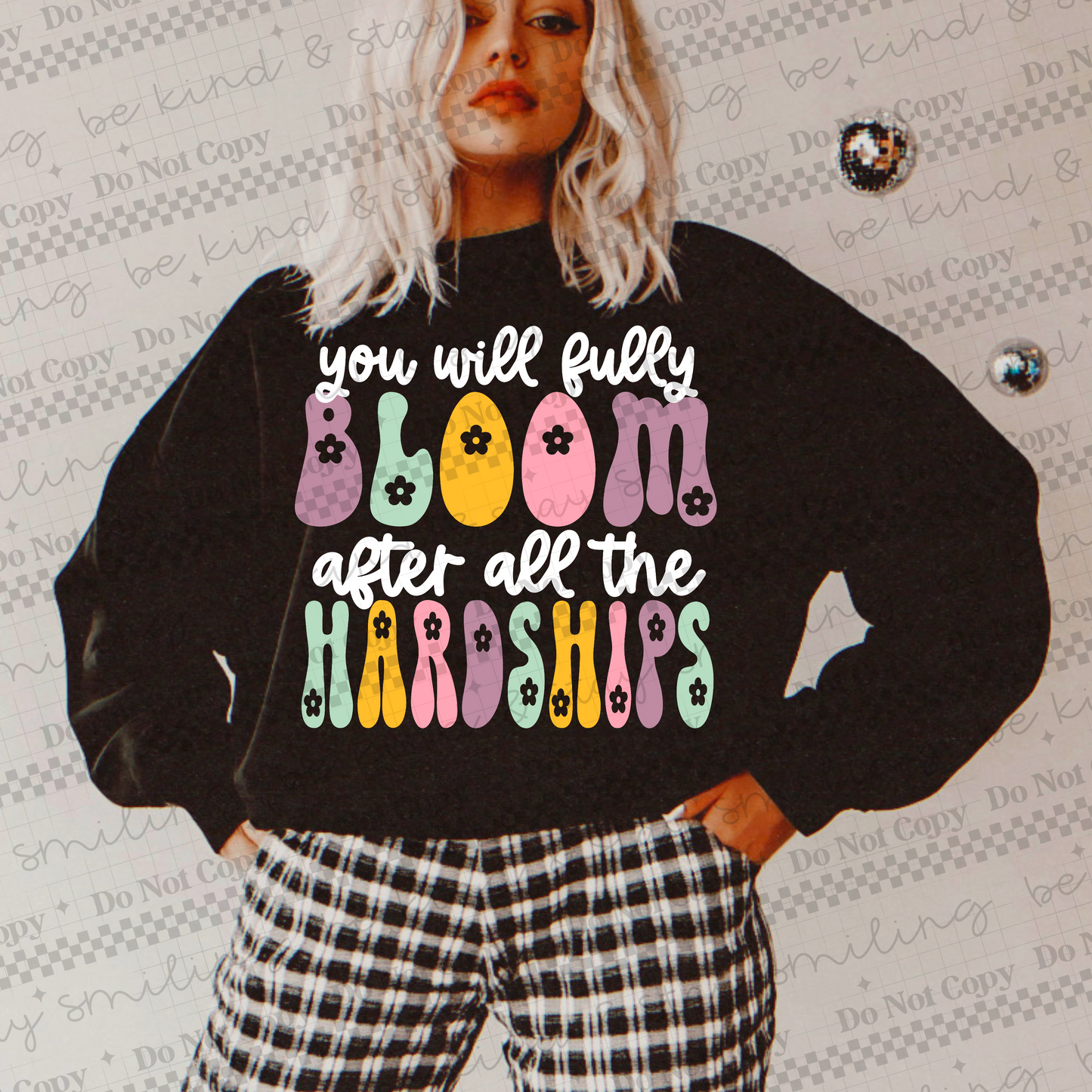 You Will Fully Bloom White PNG Digital Download