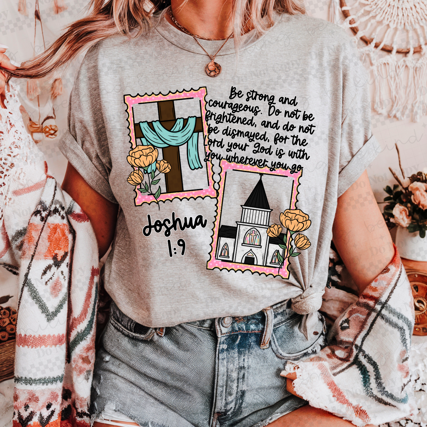 Joshua 1:9 PNG Digital Download