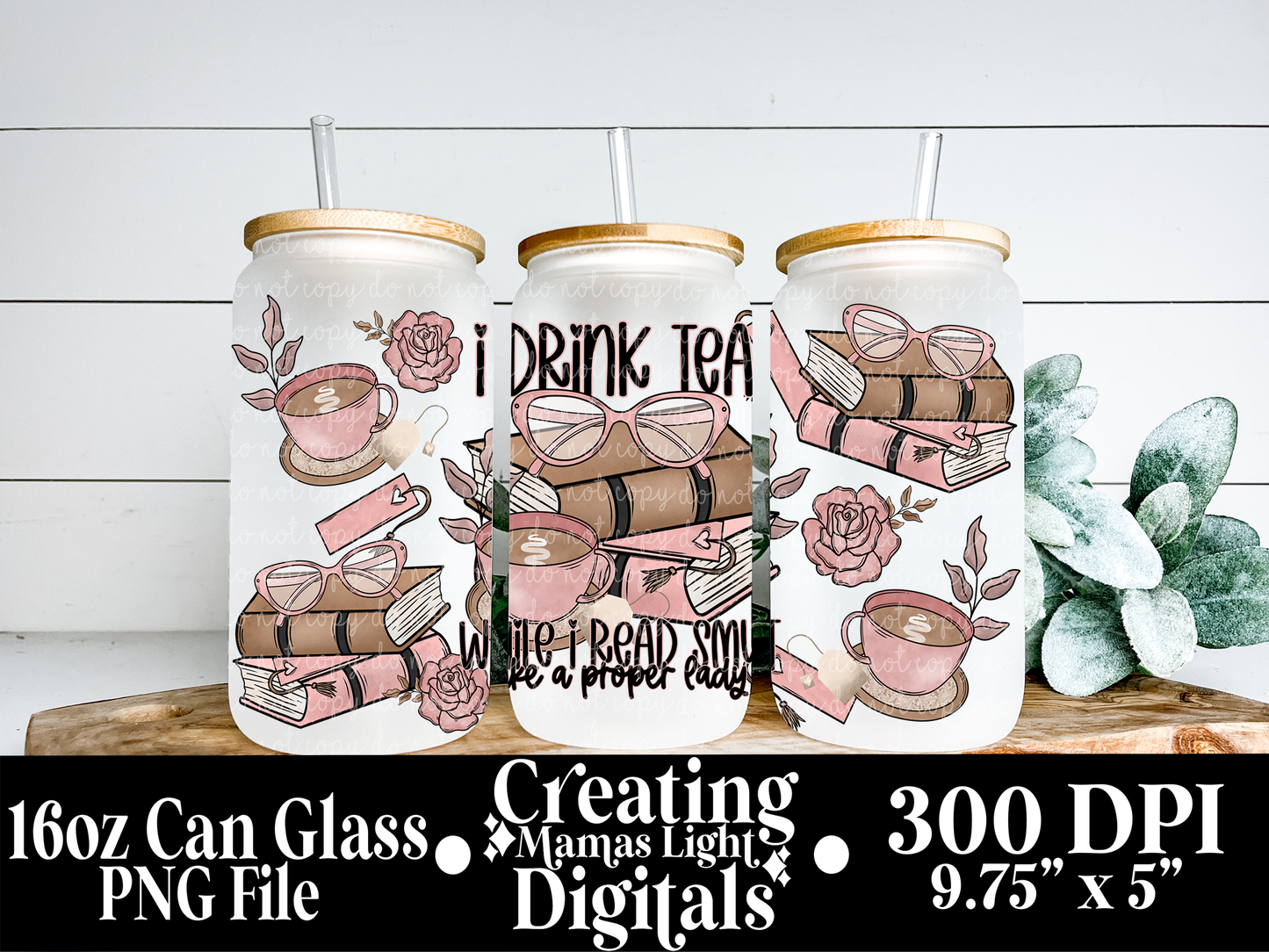 I Drink Tea 16oz
