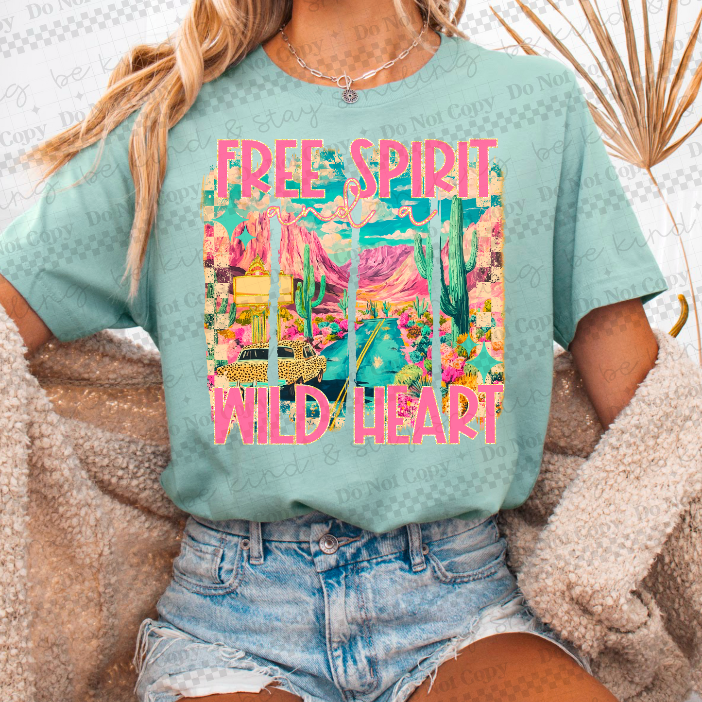 Free Spirit And A Wild Heart PNG Digital Download