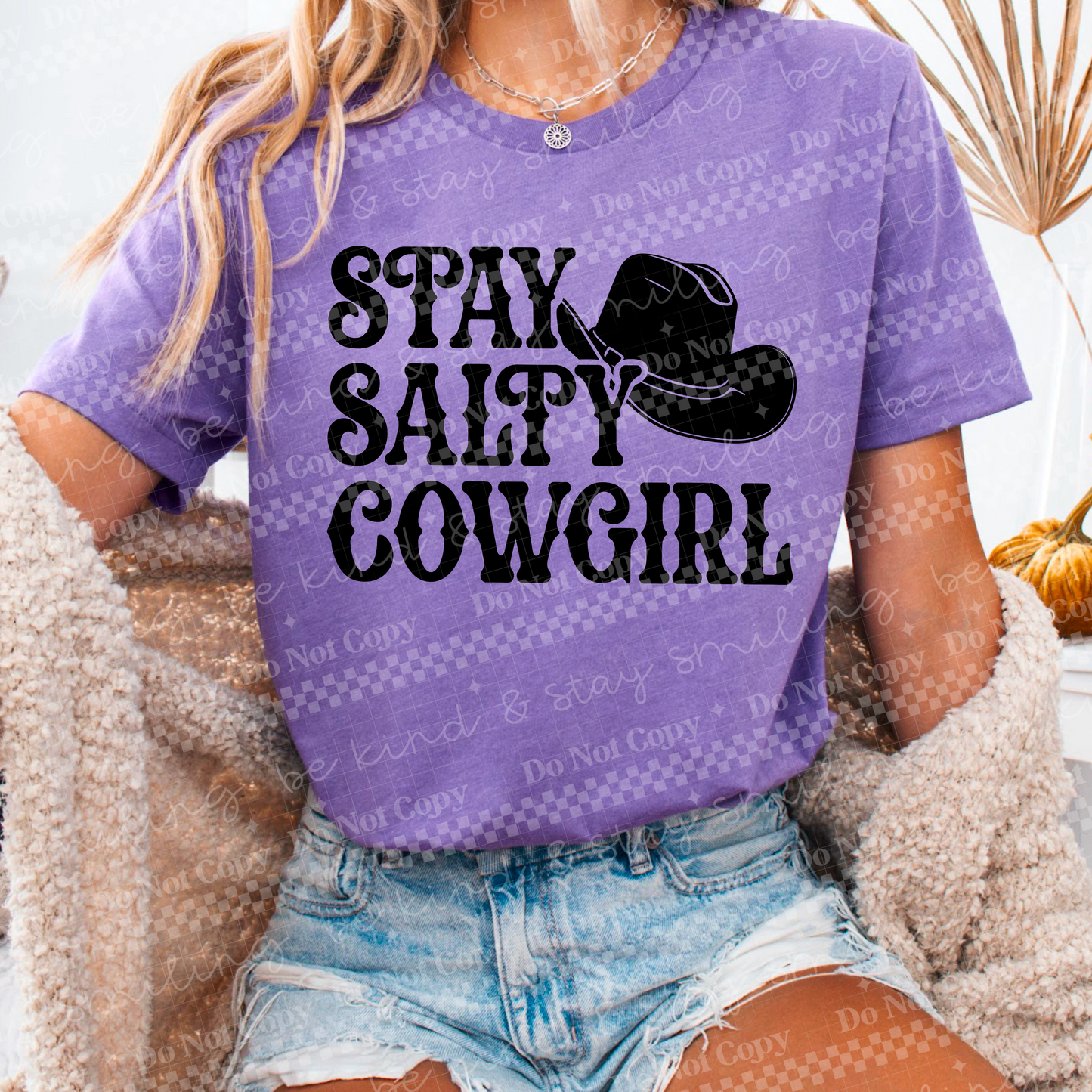 Stay Salty Cowgirl PNG Digital Download