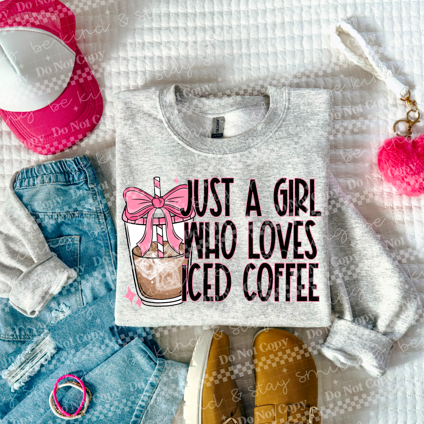Just A Girl Who Loves Coffee PNG Digital Download
