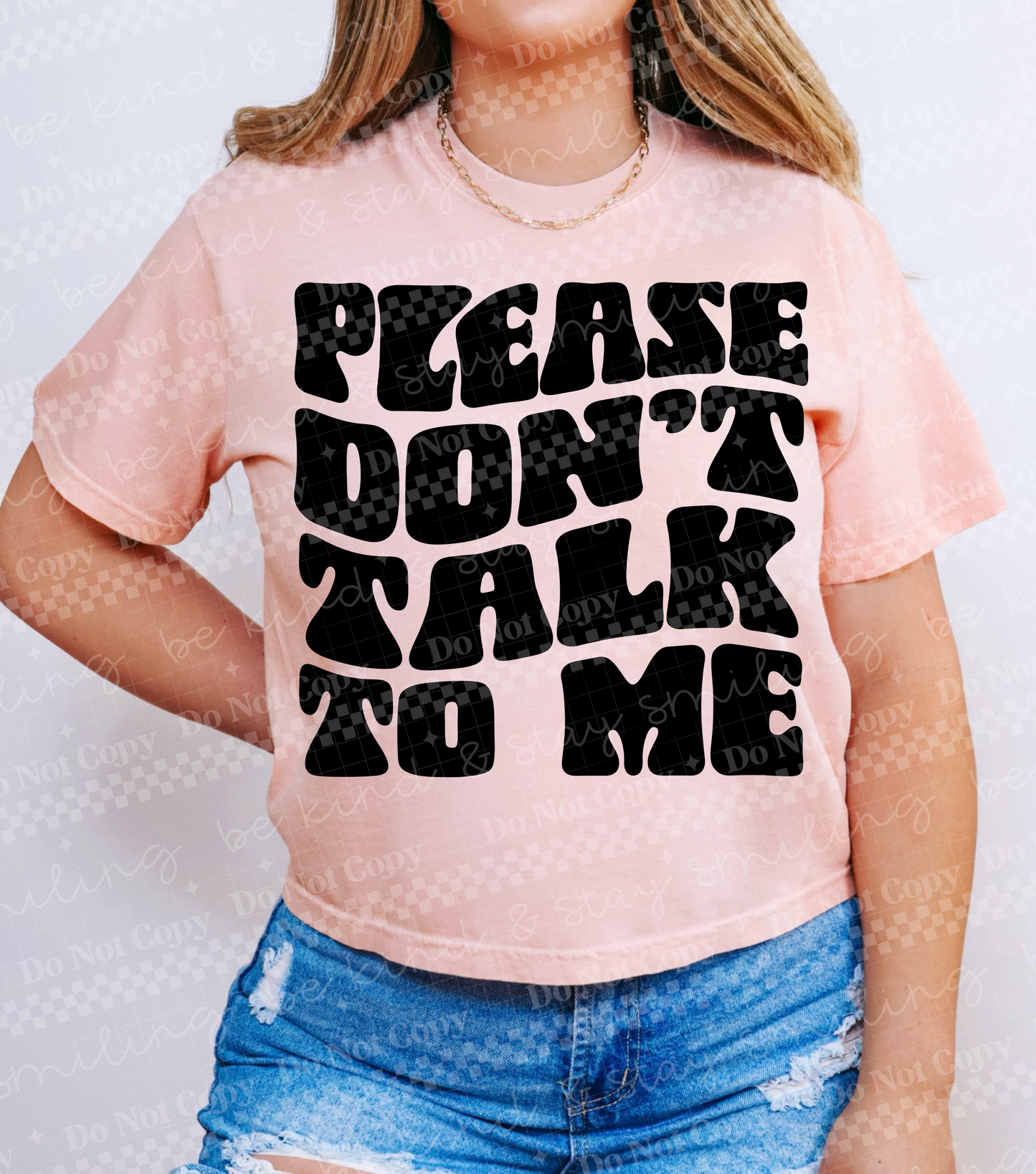 Please Don't Talk To Me (Black) PNG DIGITAL DOWNLOAD