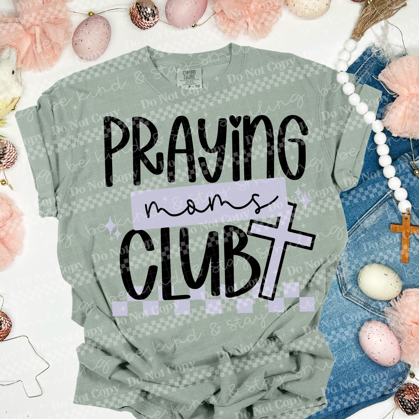 Praying Moms Club PNG Digital Download