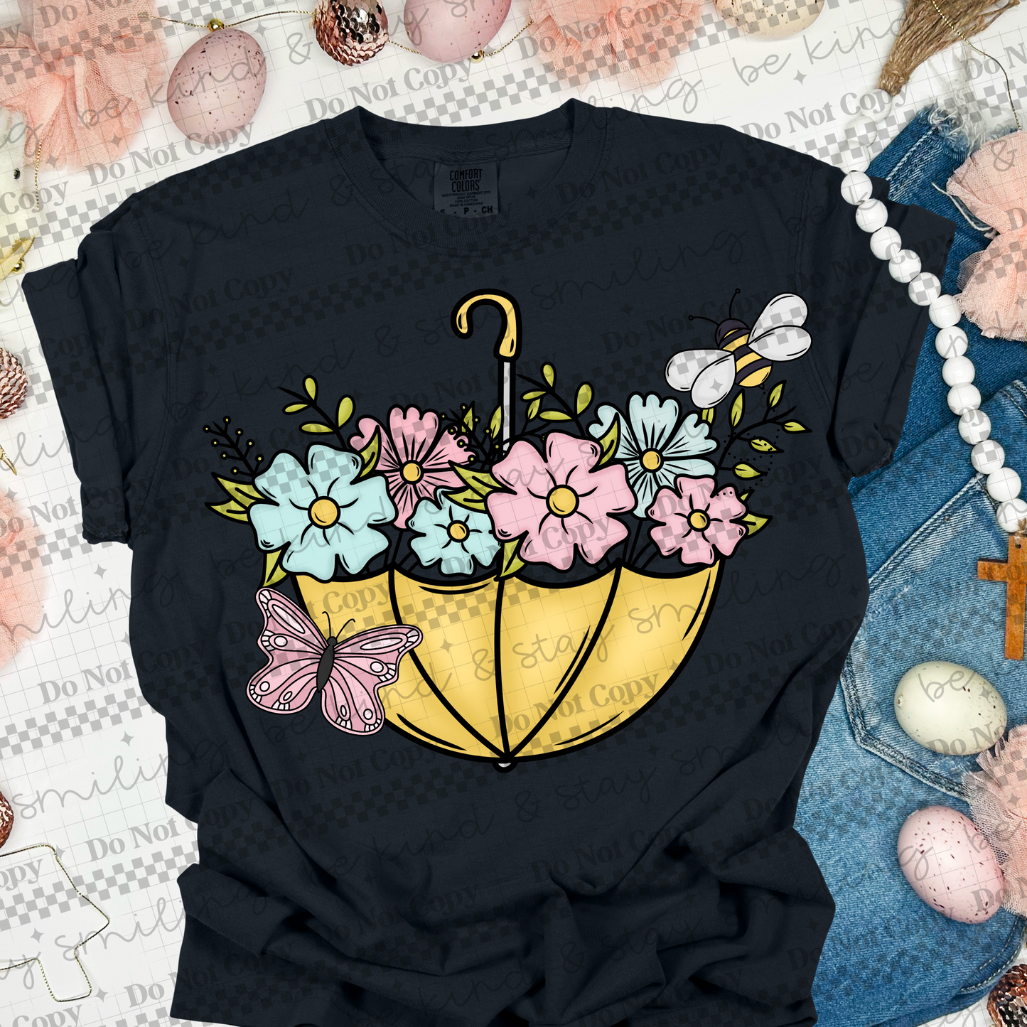 Spring Umbrella PNG Digital Download