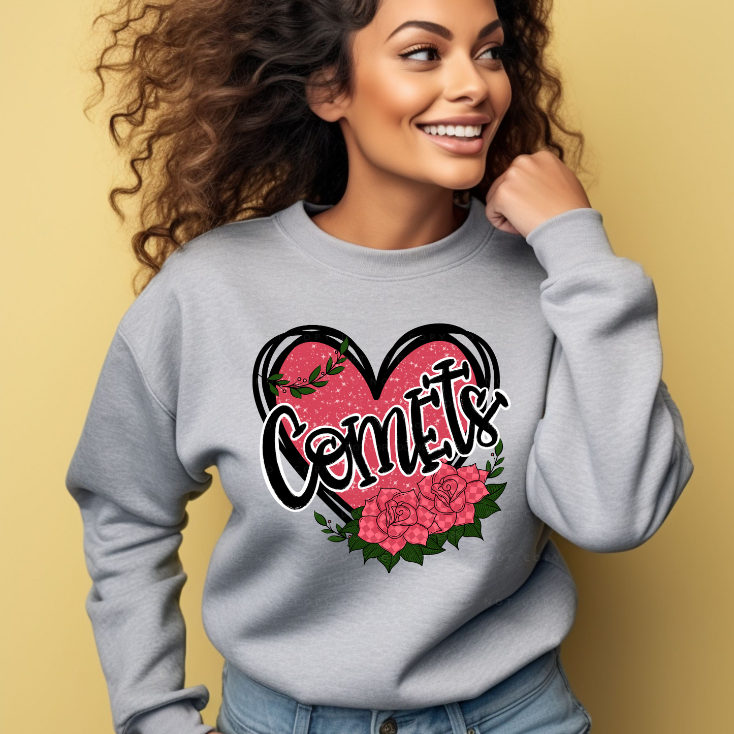 Heart Comets PNG Digital Download