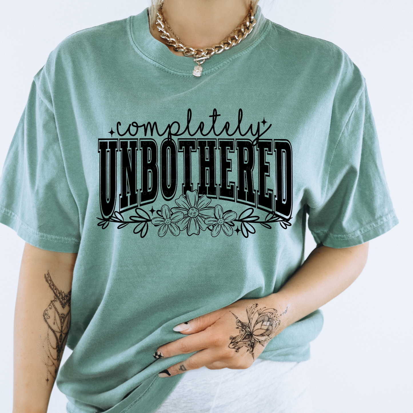 Completely Unbothered (Black) PNG Digital Download