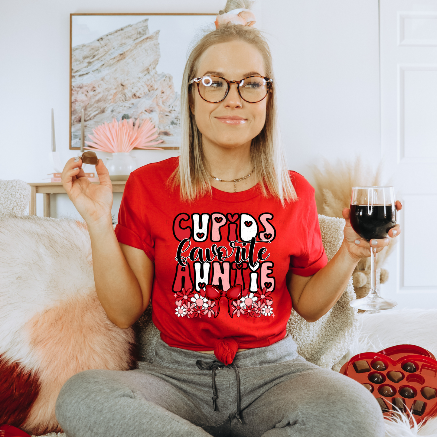 Cupids Favorite Auntie PNG Digital Download