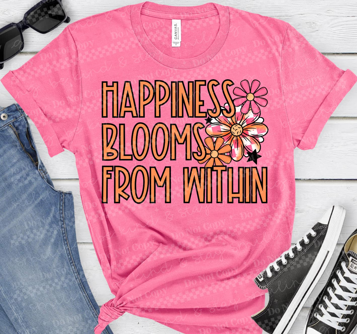Happiness Blooms From Within PNG Digital Download