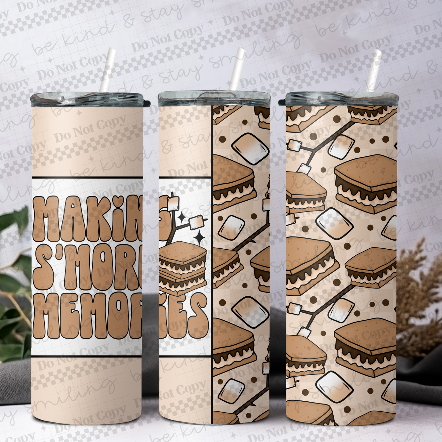 Making S'more Memories Tumbler PNG Digital Download