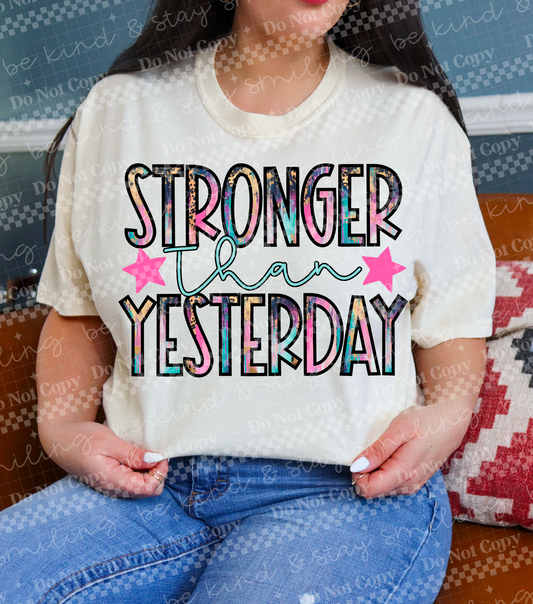 Stronger than Yesterday | PNG | DIGITAL DOWNLOAD