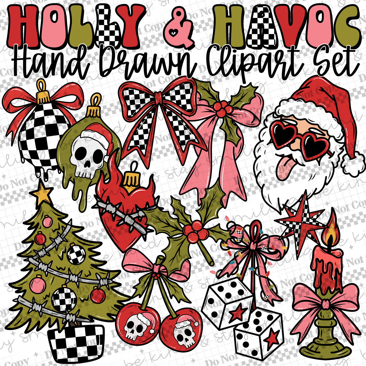 Holly & Havoc Clipart