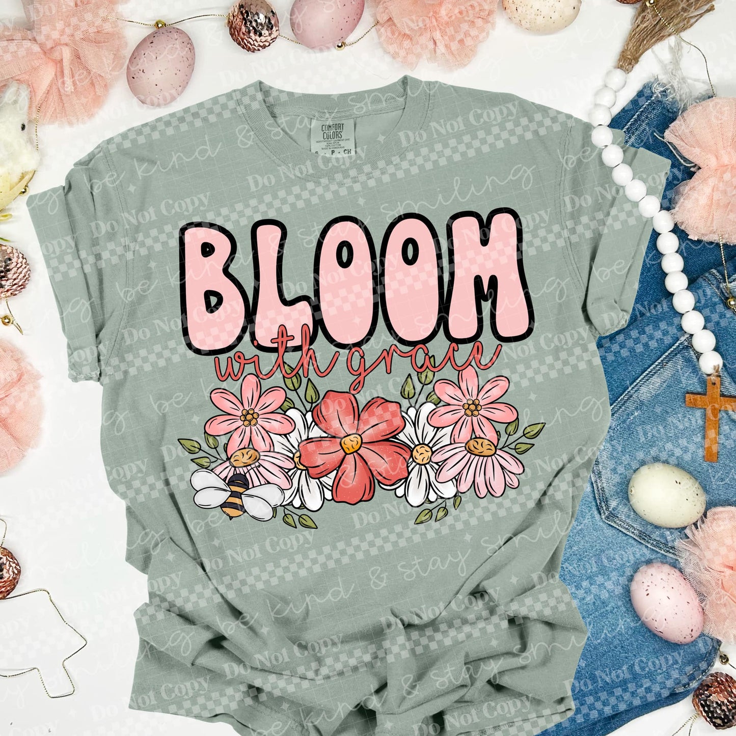 Bloom With Grace PNG Digital Download