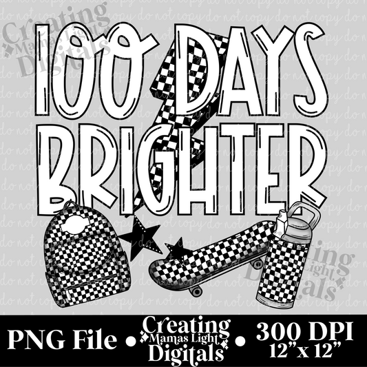 100 Days Brighter Checkered