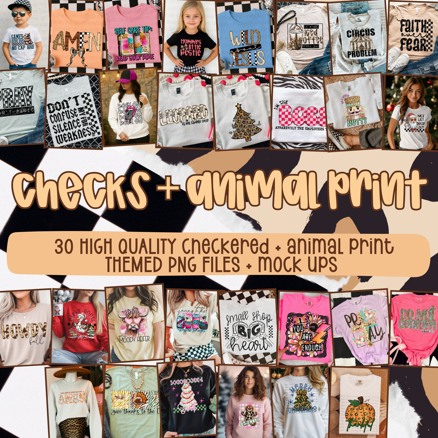 Animal Prints and Checks TBB Collab