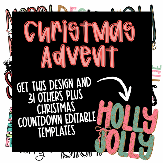 Christmas Advent Calendar Drive *Exclusive Designs*