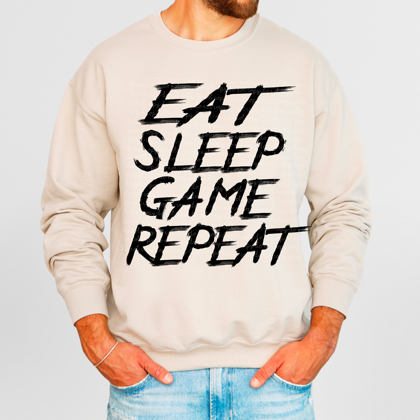 Eat Sleep Game Repeat PNG Digital Download