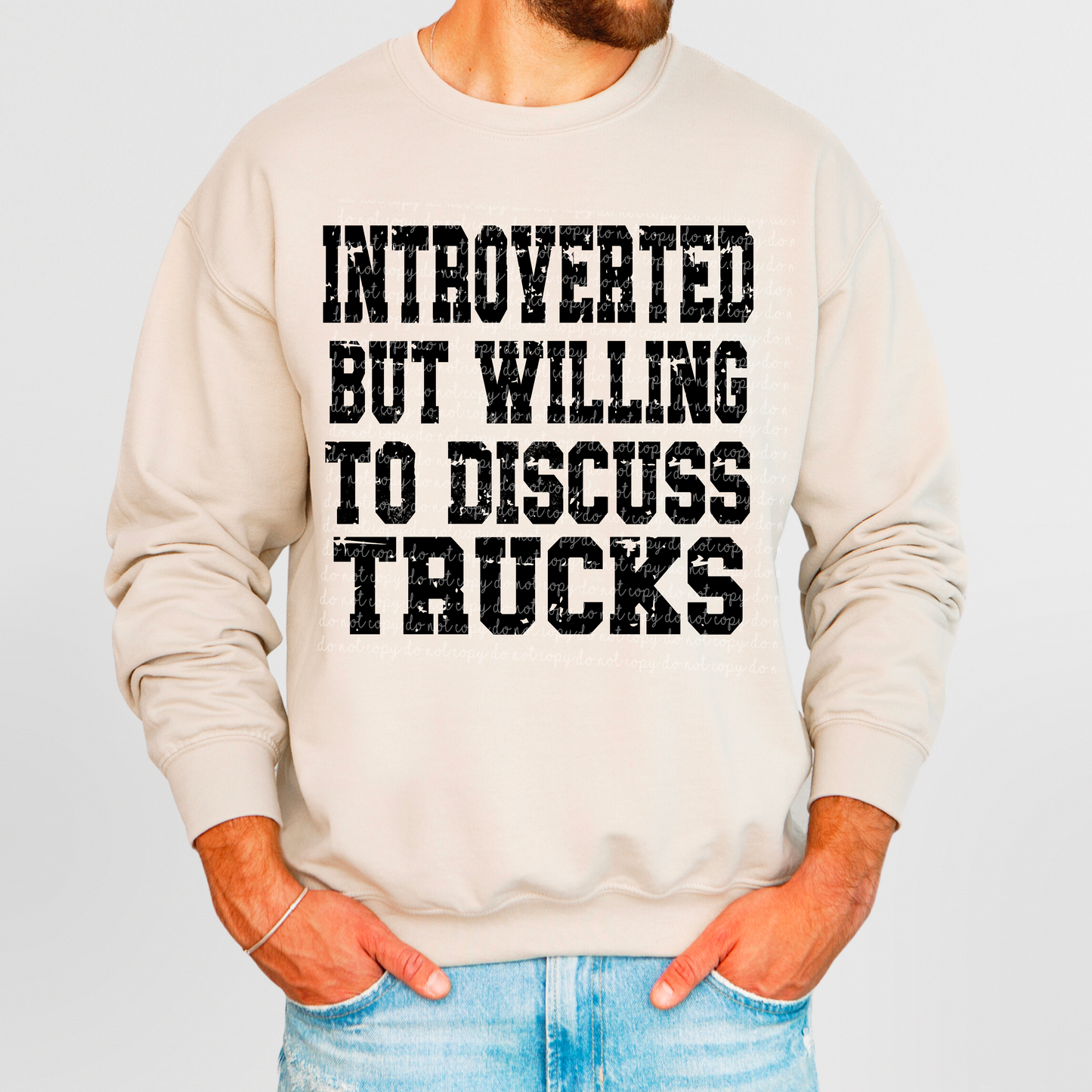 Introverted But Willing To Discuss Trucks PNG Digital Download