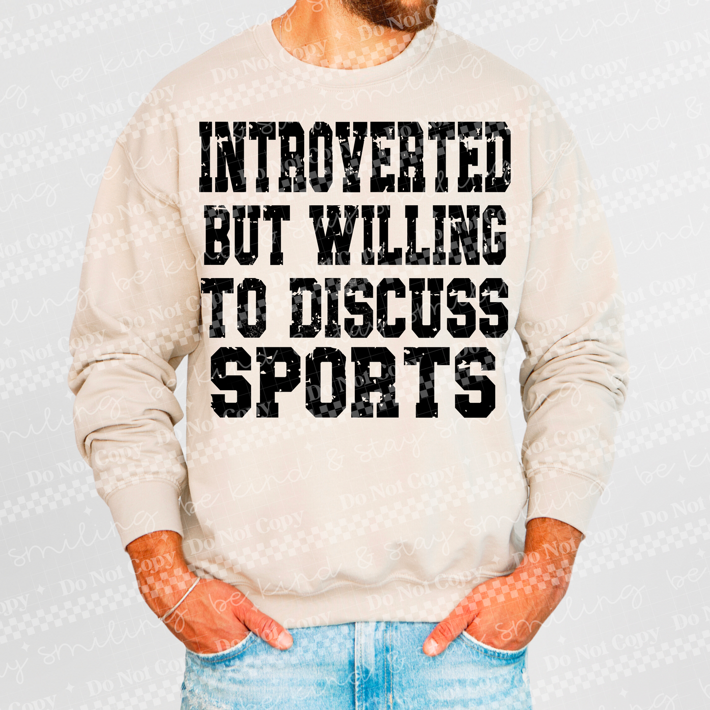 Introverted But Willing To Discuss Sports PNG Digital Download