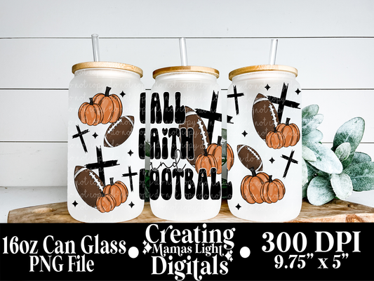 Fall Faith and Football 16oz