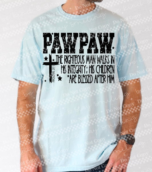 Pawpaw Proverbs 20:7 | PNG | DIGITAL DOWNLOAD