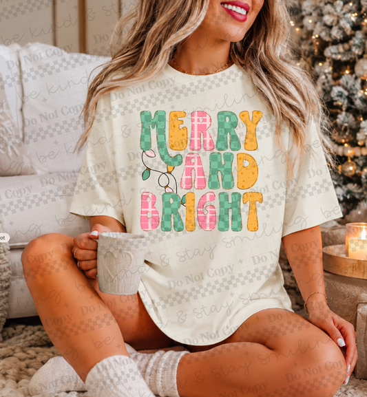 Merry and Bright | PNG | Digital Download