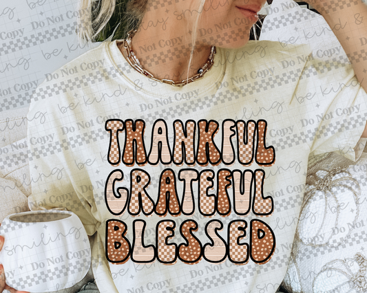 Thankful Grateful Blessed | PNG | DIGITAL DOWNLOAD
