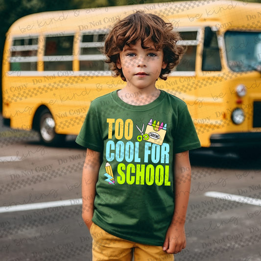 Too Cool For School | PNG | DIGITAL DOWNLOAD