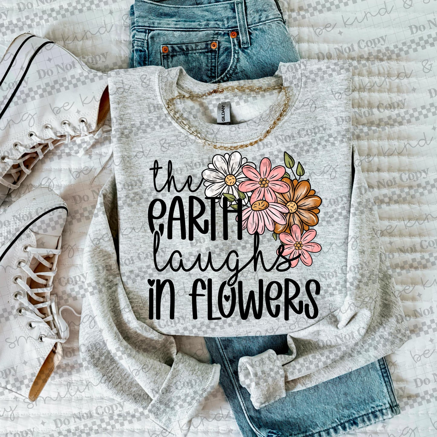 The Earth Laughs In Flowers PNG Digital Download