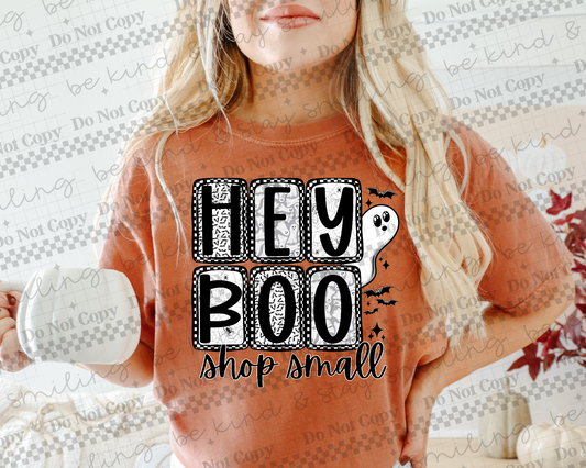 Hey Boo Shop Small | PNG | DIGITAL DOWNLOAD
