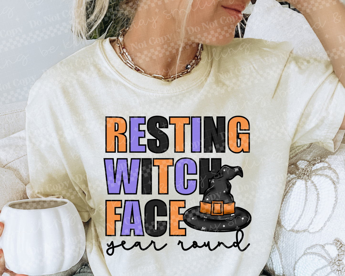 Resting Witch Face Year Round | PNG | DIGITAL DOWNLOAD